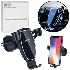 Car Gravity Phone Mount for Air Vent Lean 24864, Black