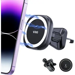 Автомобильный магнитный держатель для телефона Tech-Protect MG-07 совместимый с MagSafe