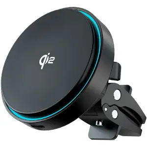 Automašīnas ventilācijas stiprinājums ar magnētisko Qi bezvadu lādētāju iPhone, Proove SB9876