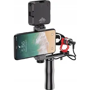 Apexel rokas turētājs-izpletnis APL-VG01 ar 1/4" ISO stiprinājumu mikrofonam, gaismai un monitoram