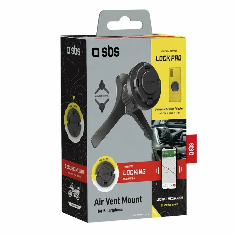 SBS Mobile TEURTRIAIRCLIP car vent phone holder Photo 2
