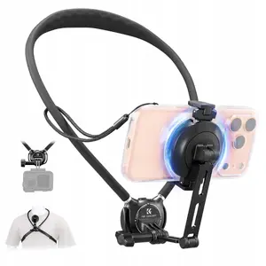 Neck Mount Holder K&F SB11173 — magnetic MagSafe-compatible phone mount for iPhone; also fits GoPro