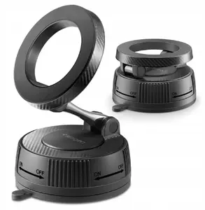 Magnetic MagSafe Dashboard Car Mount Spigen MFT36 VacuumLock — Black