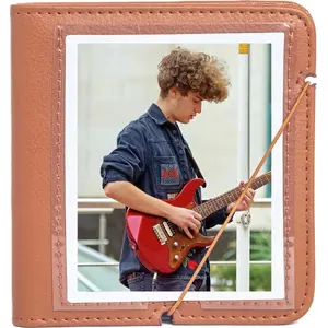 Photo Album LoveInstant for 28 Instant Photos — fits Fuji Instax Wide, Polaroid 400/600/SX-70 — Brown