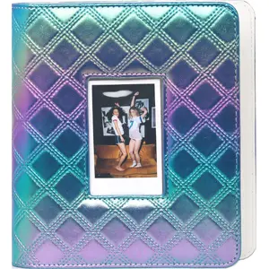 Fotoalbums LoveInstant SB9479 priekš Instax/Polaroid/Canon/HP/Kodak/Zink — 288 foto vietas, logs uz vāka, daudzkrāsains hologrāfisks