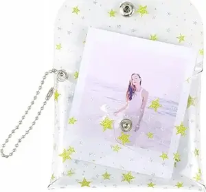 Protective photo case for Fujifilm INSTAX Mini (LoveInstant) — model SB6907, fits Mini 11/9/8/7, gold star pattern