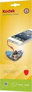 Photo album Kodak Mini for 20 photos, small red heart design, compatible with Kodak Mini printers