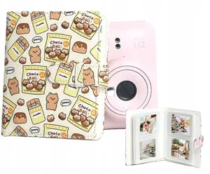 Photo Album LoveInstant for Fujifilm Instax Mini — holds 64 prints, compatible with Mini series (99, 41, 12, 40, 11, Evo, Liplay, Link) — chocolate bear design