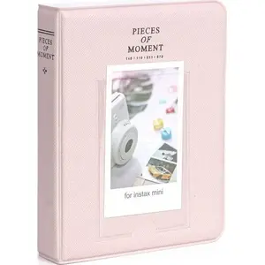 Photo Album LoveInstant for Fujifilm INSTAX Mini prints — holds 64 photos, Pastel Pink