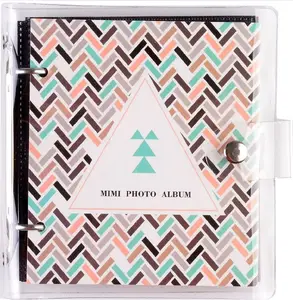 Photo Album LoveInstant for Fujifilm INSTAX Mini prints — holds 100 photos — compatible with Mini 11/90/9/8/7 — Geometric design