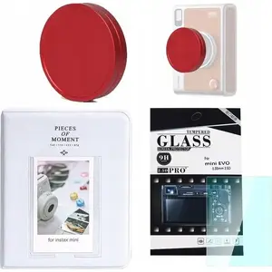 Photo Album 64x for Fuji Instax Mini Evo — LoveInstant protective LCD cover, glass lens cap
