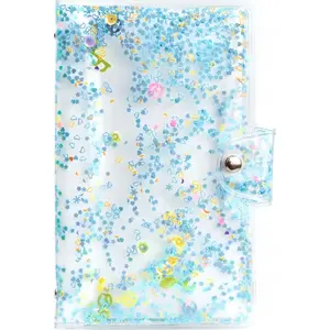 Photo Album LoveInstant for Fujifilm Instax Mini 7/8/9/11 — Blue Sequin Cover, fits Instax Mini prints