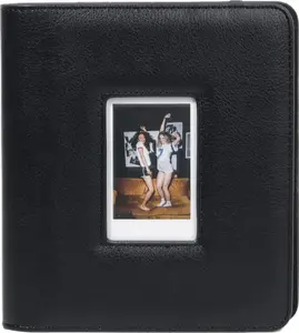 Foto albums LoveInstant 288 attēliem — saderīgs ar Fuji Instax, Canon, Xiaomi, Polaroid, HP, Kodak ZINK — melna vāka ar lodziņu