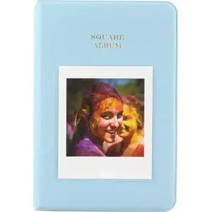 Photo album LoveInstant for 64 Fujifilm INSTAX Square SQ photos, blue