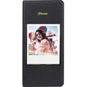Photo Album POLAROID SB6800 for 64 Polaroid-Style Photos, Memories, Black
