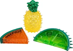 Cooling TPR Fruit Toy mix for Pets Duvo+ (TPR material, assorted fruits, pack)