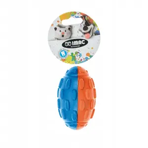 Dog Foam Rugby Toy Cooper & Pals — 11.5 × 6.5 cm, with Squeaker
