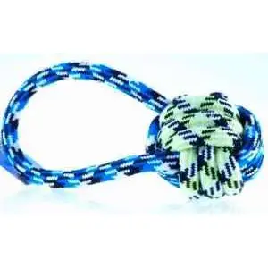 Игрушка для питомца Yarro International — хлопковый шар на шнуре с ручкой 27 см