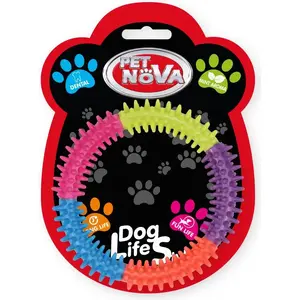 Pet Nova TPR Colourring XL 15 cm — rubber dog toy ring, durable TPR construction