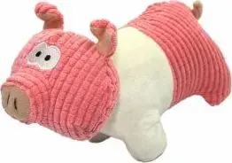 Игрушка для животных плюшевая пищащая свинка 22 см – aqua nova PLU-PIG-SMALL (модель 4087)