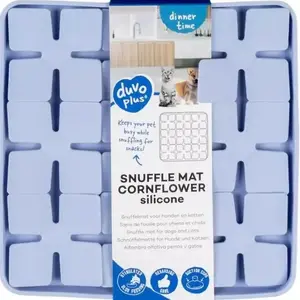 Silicone Scent Mat Duvo+ CORNFLOWER 20×20×2 cm — pet scent enrichment