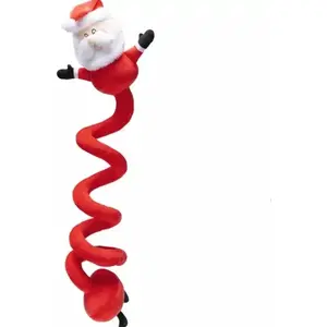 Dog Toy Cooper & Pals Santa Spiral 32 cm - plush rope chew and fetch toy