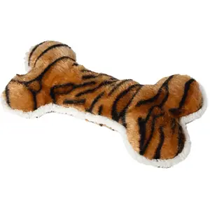 Мягкая игрушка для собаки HASBRO KR-9487 — коричневая кость в тигровую полоску, 30×15×7 см