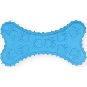 Игрушка для собак Aqua Nova PETNOVA кость-гризак 10,5 см синяя, с ароматом говядины TPR зубная кость
