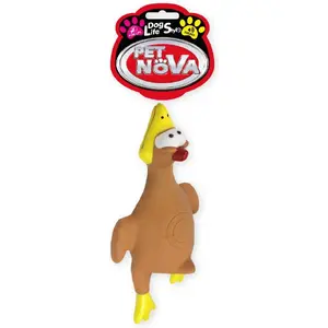 Игрушка для собак Pet Nova VIN Duck XL 26 см — плюшевая жевательная игрушка для крупных собак