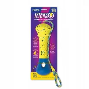 Hagen Zeus Nitro игрушка для собак — плавающая кость с верёвкой, 26 см, для воды
