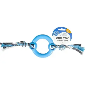 Suņu rotaļlieta Duvo+ gumijas gredzens ar virvēm 30 cm, modelis 4705064