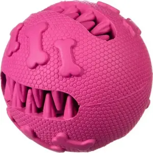 Игрушечный мяч с отсеками для лакомств Barry King BK-15307, розовый, 7,5 см