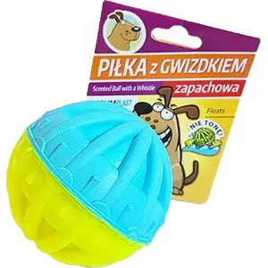 Игрушка-мяч с пищалкой Sum Plast модель S-PZG3 — круглый мяч для жевания и игры собак и щенков