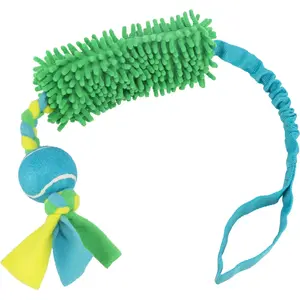 Канатная игрушка для собак и кошек Trixie TRIXIE 34705 — 850 мм, циан/зеленый/желтый