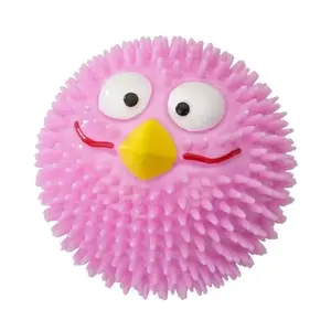 Игрушка для животных EBI Rubber Bird Róż/Truskawka M 8.30 см – резиновая пищащая птичка, размер M