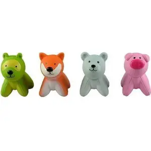 Latex Pet Toy animals set Duvo+ mix, small latex figures 6×9×9.5 cm