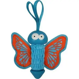 Игрушка для животных COOCKOO Coockoo Lily Резиновая бабочка оранжевая 27x20x7.5см
