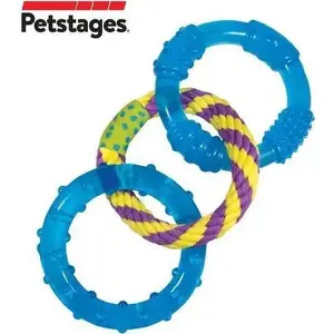 Игрушка для собак Petstages Orka Mini 3 кольца, 17 см x 4,5 см, для жевания и апортировки