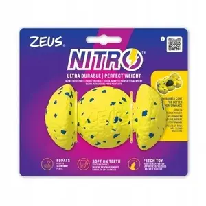 Игрушка для собак Hagen Zeus Nitro Grip Ball, 12,4 см, резиновое ядро, рельефная поверхность