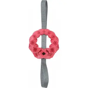 Игрушка для собаки ZOLUX кольцо TPR Outdoor, кирпично-красный — прочная жевательной и для подачи
