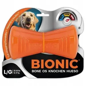 Игрушка для жевания Bionic Кость L 15 см — резиновая жевательная игрушка для собак