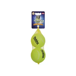 Bumbiņa rotaļa Nobby 60483 suņiem un kaķiem, dzeltena, diametrs 8,5 cm