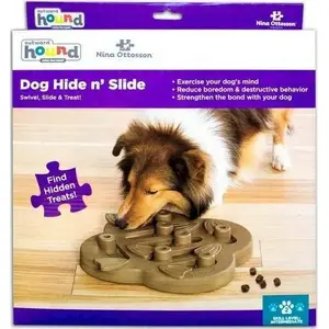 Outward Hound Nina Ottosson Dog Hide N Slide līmenis 2 interaktīvā mīkla suņiem