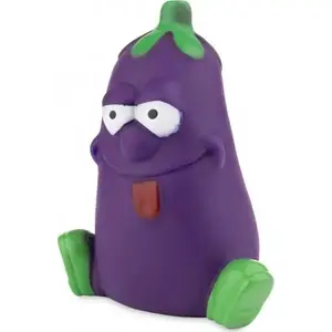 Dog Toy Hobby eggplant vinyl 12 cm - chewable vinyl pet toy