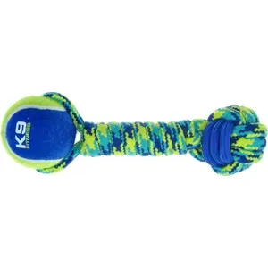 Suns rotaļlieta virve ar bumbu Zeus K9 Fitness 28 cm — košļāšanai un mešanas spēlēm