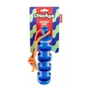 Резиновая игрушка для собак Unizoo Groovy Grip — синяя, жевательная