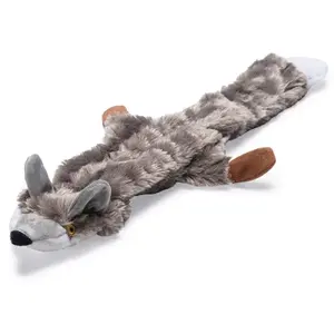 Plīša lelle «Lapsa» BEEZTEES pelēka 30 cm — mīksta rotaļlieta mājdzīvniekiem