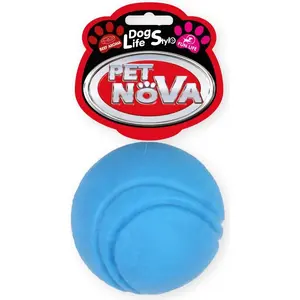 Pet Nova TPR мяч 5 см — жевательная и игровая игрушка для животных, синий