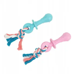 Dog Toy Barry King pacifier 12.5 cm with cotton rope BK-15742