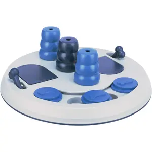 Интерактивная игрушка для собак Trixie Flip Board XXL, диаметр 28 см, синий/серый